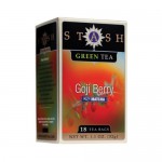 Stash Tea Green Goji Bry with Match - Case of 6 - 18 Bags