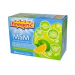 Alacer Emergen-C MSM Formula Fizzy Drink Mix Lite Citrus - 30 Packets