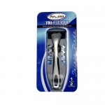Personna Tri-Flexxx Triple Blade Shaving System For Men - 1 Razor 2 Cartridges