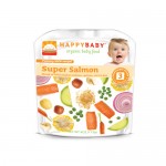 Happy Baby Organic Baby Food Stage 3 Super Salmon - 4 oz - Case of 16