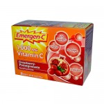 Alacer Emergen-C Vitamin C Fizzy Drink Mix Cranberry Pomegranate - 1000 mg - 30 Packets