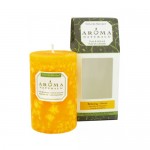 Aroma Naturals Pillar Candle - Relax Tang - 2.5 inches x 4 inches