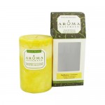Aroma Naturals Pillar Candle - Ambiance Lemon - 2.5 inches x 4 inches