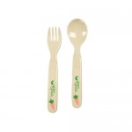 Green Sprouts Plant Fiber Fork and Spoon Set - 12 mo - 2 Years and Up