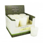 Aroma Naturals Votive Candle - Medium White - Case of 18
