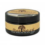 Shea Natural African Black Soap with Shea Butter - 8 oz