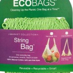 ECOBAGS Market Collection String Bags Tote Handle - Lime - 1 Bag