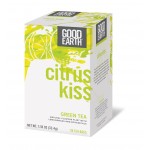 Good Earth Citrus Kiss Green Tea - Case of 6 - 18 Bags